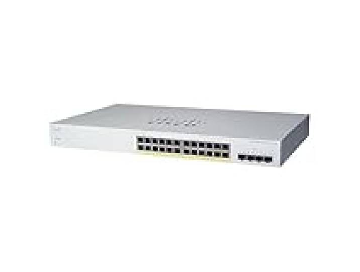 Commutateur Intelligent Cisco Business CBS220-24P-4X 24 Ports GE PoE Ports SFP+ 4 x 10G Garantie matérielle limitée de 3 Ans (CBS220-24P-4X-EU)