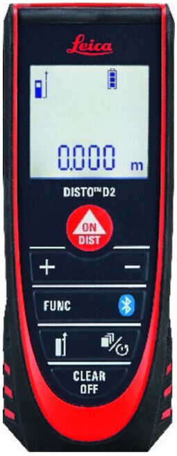 Télémètre Leica DISTO D2 0,05-100 m ± 1,5 mm IP54 ; Industrial Quality Supplies (470570)