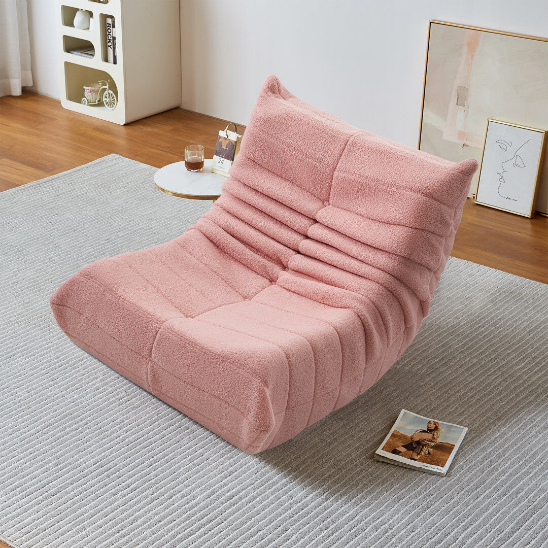 Bloomsbury Market Upholstered Accent Chair Pink 86cm W X 105cm D