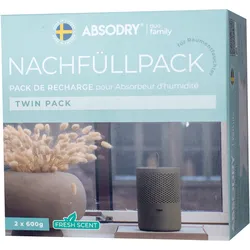 Absodry Duo Family Nachfüllpackung für Series 6 und Hanger 2 x 600 g mit Frischeduft