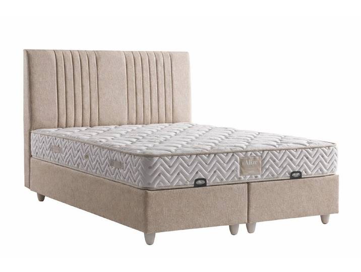 JVmoebel Boxspringbett Bett mit Matratze Moderner Stil Bett mit Stauraum Weiche Matratze