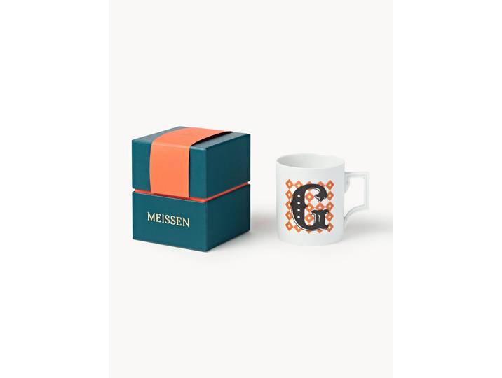 Westwing x MEISSEN, Mug artisanal avec motif décoratif Initials