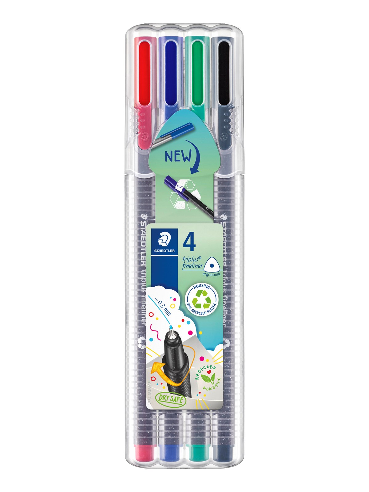 Staedtler Fineliner triplus 0.3mm 4pcs.box