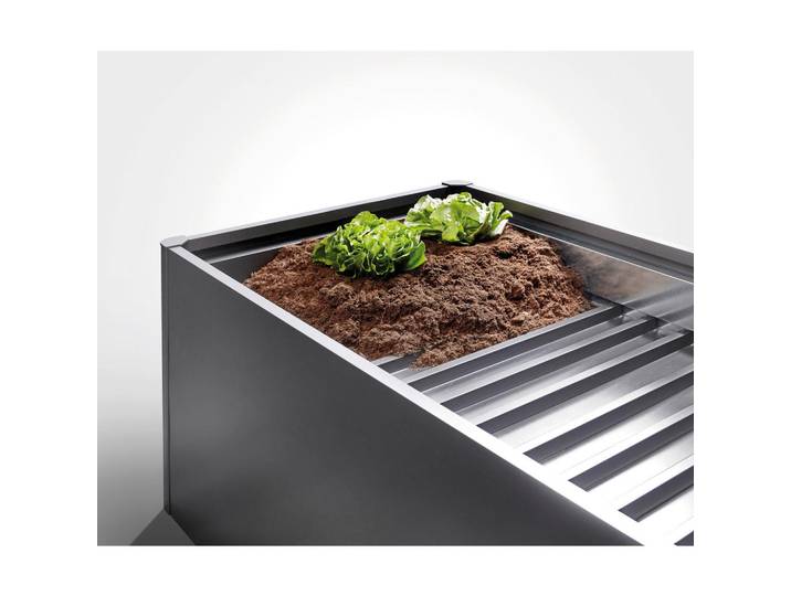 Biohort Zwischenboden, Grau, Metall, 196x3x50.8 cm,