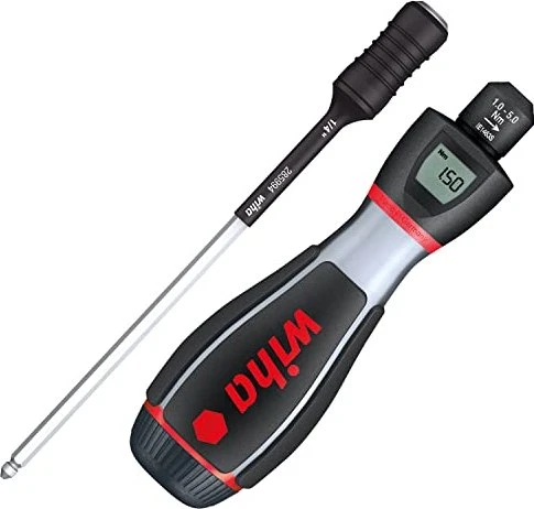 Wiha Drehmoment-Schraubendreher iTorque 1-5Nm (schwarz/rot, mit Digitalskala)