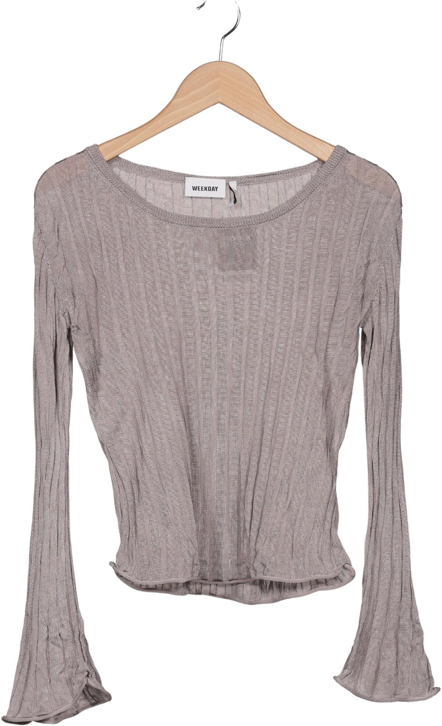 Weekday Damen Pullover, Grau, Gr. M, Viskose - Second Hand