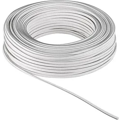 Goobay Speaker cable, 2x1.5mm, 100m, white, on reel (100 m, 1.50 mm2), Lautsprecherkabel, Weiss