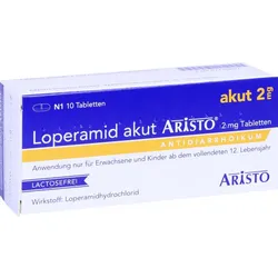 Loperamid Akut Aristo 2mg Tabletten 10 ST