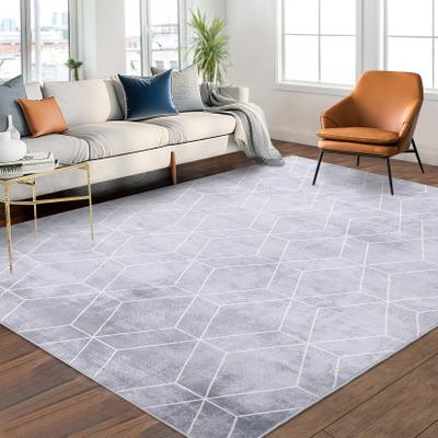 Garvee Abstract Geo Washable Area Rug