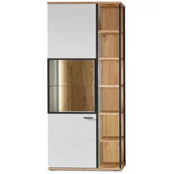 IDEAL Wohnen Vitrine Basset Dekor Weiß