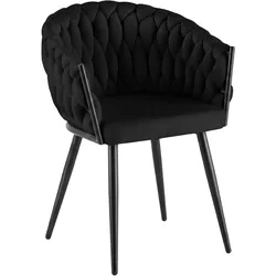 CLP Esszimmerstuhl Molise Samt   Farbe: schwarz, Material: Samt