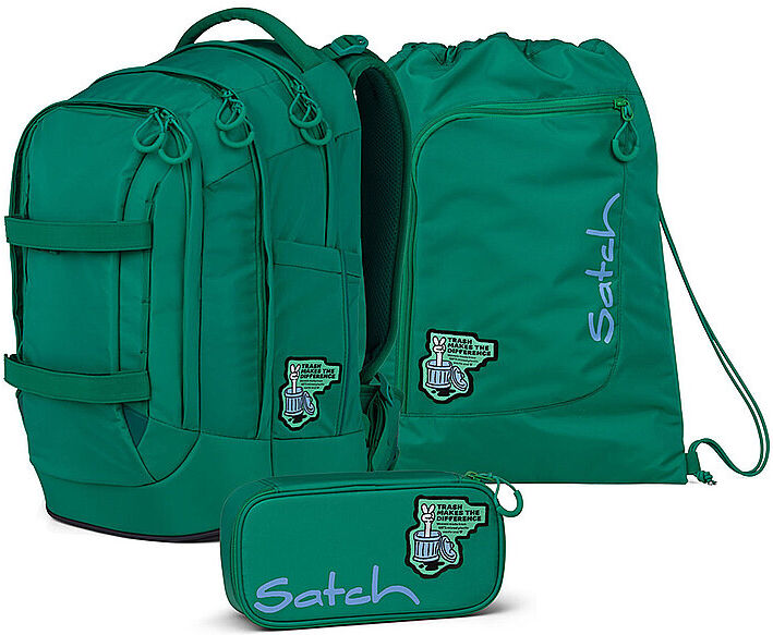 SATCH Schulrucksack  Set PACK Fearless Green  EG