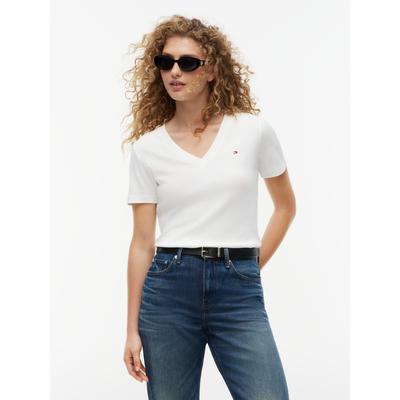 Tommy Hilfiger "CODY V-NECK SHORT SLEEVE" mit V-Ausschnitt, Baumwolle, Slim Fit