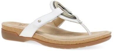 Women's Rosalia Leather Sandal by Dansko in White (Size 42 M)