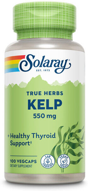 Solaray Kelp 550 mg 100 Vegan Cápsulas