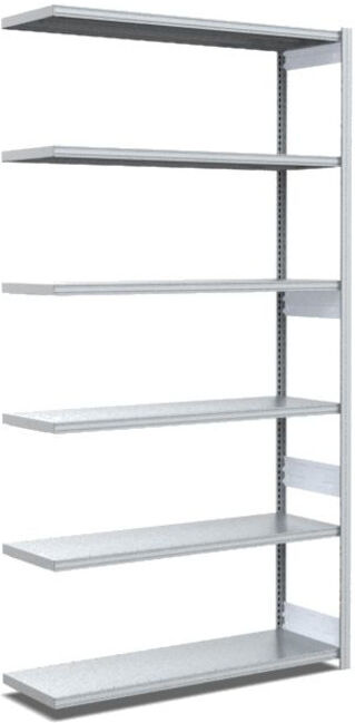 Type de rayonnage Bito : EL 40mm set de rayonnage / 100kg 2499x 996x424 6FB galvanisé (C1236-0006)
