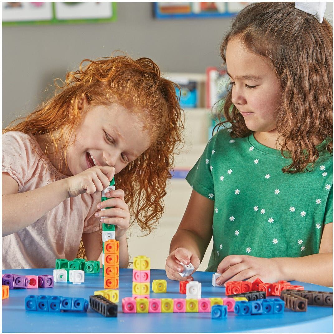 Learning Resources MathLink Cubes Set of 100 for Learning, 100 Colorful Cubes, STEM Education, Ages 3+