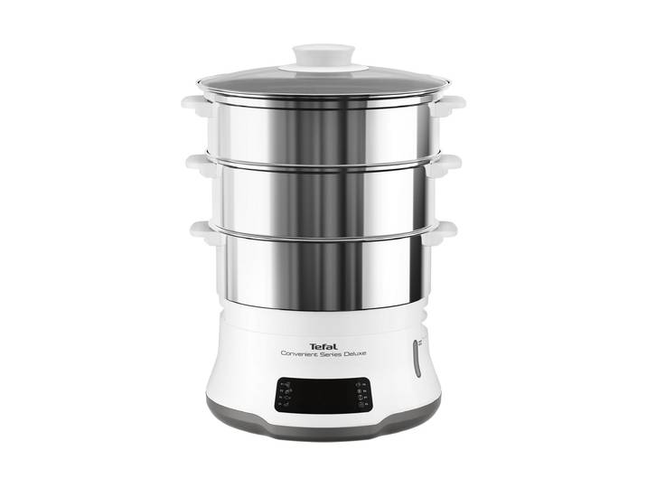 TEFAL Dampfgarer Steamer Deluxe , weiss (bunt), Dampfgarer, Dampfgarer