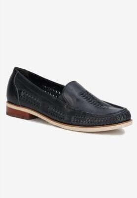 Women's Wendy Loafer by Ros Hommerson in Black Nappa Leather (Size 7 1/2 M)