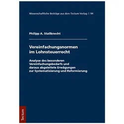 Vereinfachungsformen im Lohnsteuerrecht, Fachbücher von Philipp A. Stallknecht