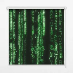INNENROLLO - Fensterrollo - Rollo - 90x140 cm - Grüne Chiffren