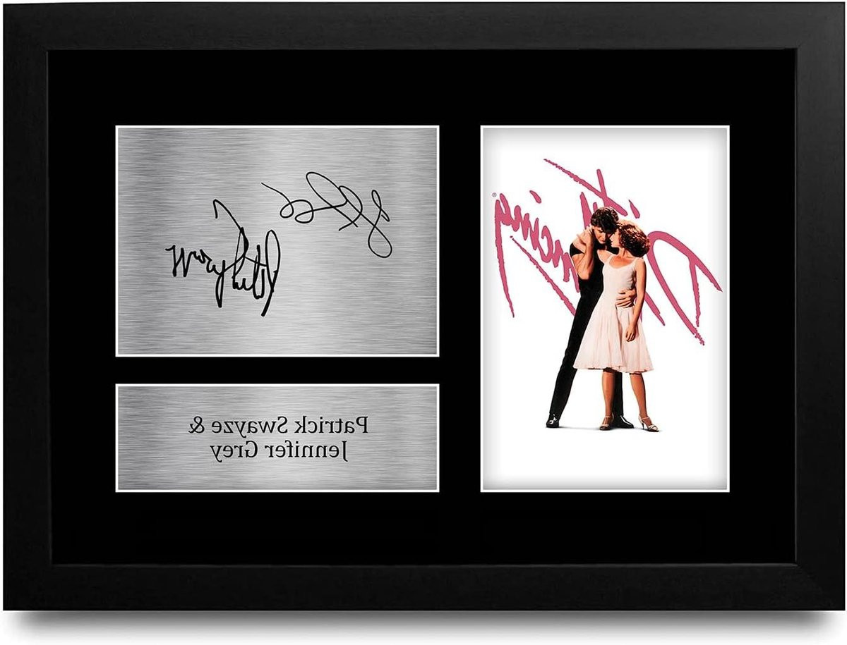 Film Sterren Foto Wanddecoratie Poster - Gedrukte Gesigneerde Replica - Zwart - B: 33 cm, H: 24 cm