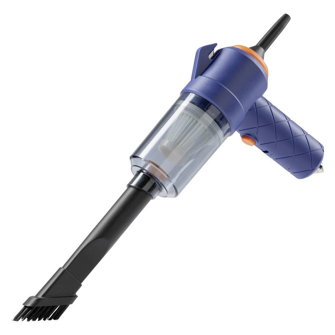 CleanMaxx Akku-Handsauger mit Nothammer & Gurtschneider 50 W, 5 V (15439)