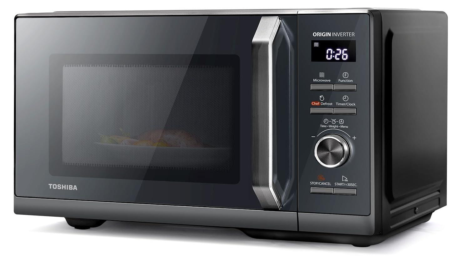 Toshiba MW3-AG25PFI magnetron met grillfunctie en 25 liter combifunctie, grijs