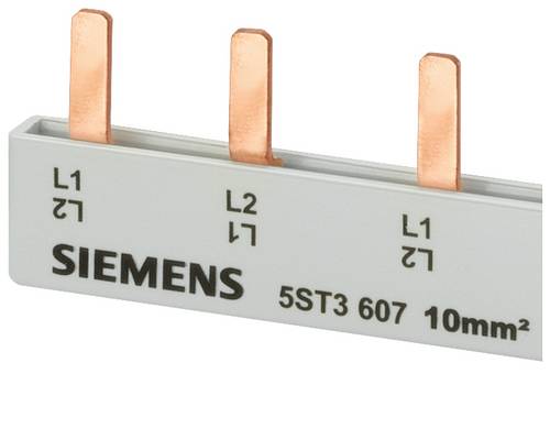 Siemens 5ST3640 Stiftsammelschiene, 16mm2 Anschluss: 2x (2-phasig+HS/FS) berührungssicher Stiftsammelschiene 10St.