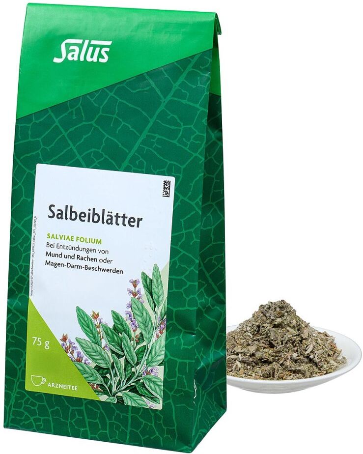 Salbeiblätter Arzneitee Salviae folium bio Salus 75g