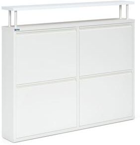 Ceha Antibacterial 4 Tier metal shoe cabinet with shelf