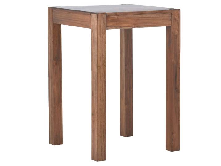 MiaMöbel Bartisch Thali 75x75cm Massivholz Teak Modern Indien Indisch