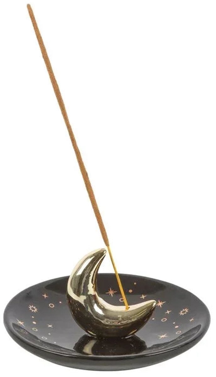 Something Different Gold Crescent Moon Wierookhouder - Multicolours