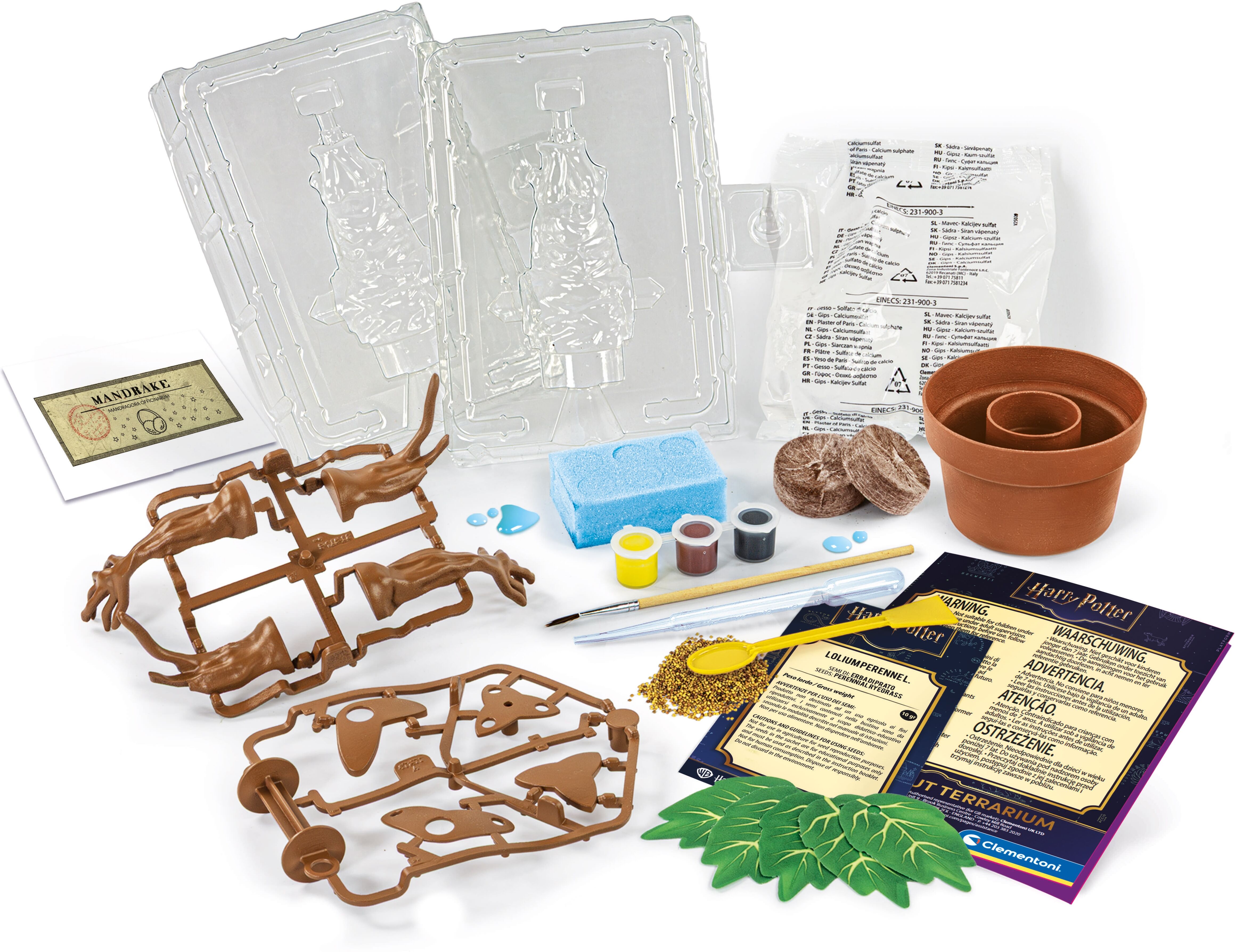 Experimentierkasten CLEMENTONI "Harry Potter - Alraune", braun (weiß, neutral), Experimentierkästen, Kinder, Experimentierkasten, Made in Europe