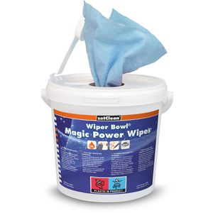 ZVG Reinigungstücher 50134-000, Magic Power Wipes, feucht, für harte Oberflächen, im Eimer, 72 Tücher