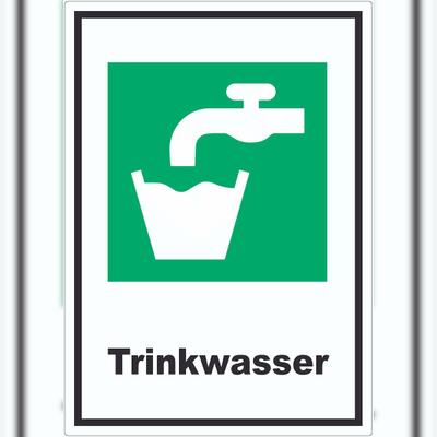 HB-Druck Trinkwasser Aufkleber A0 (841x1189mm)