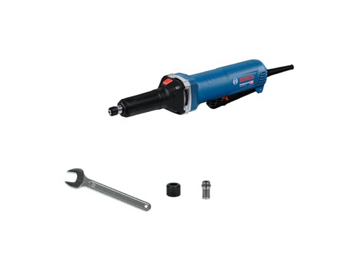 Bosch Professional Geradschleifer GGS 30 LPS (750 W, mit PROtection-Schalter, KickBack Control, inkl. 1x Spannschlüssel, Spannzange 6 mm mit Mutter)