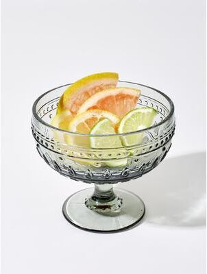 Euro Ceramica Fez 4 Piece 13 oz Martini / Dessert Footed Bowl Set