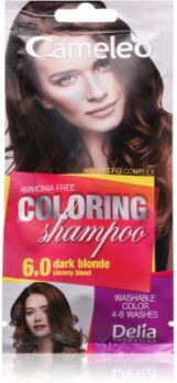 Delia Cosmetics Cameleo Coloring Shampoo champô com cor para cabelo tom 6.0 Dark Blonde 40 ml. Cameleo Coloring Shampoo