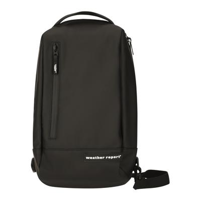 Cityrucksack WEATHER REPORT "Bronze", Gr. B/H/T: 8cm, schwarz, Polyurethane, unifarben, Rucksäcke Cityrucksack, mit wasserabweisenden Reißverschlüssen