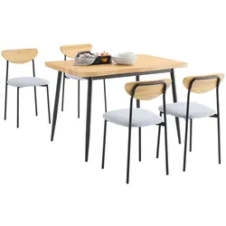 ESSGRUPPE, Esstisch mit 4 Stühlen