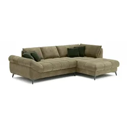 SOMETA Ecksofa Atlanta Stoff Grün Lime