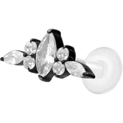PTFE Labret mit Innengewinde + Titan-Aufsatz DESIGN