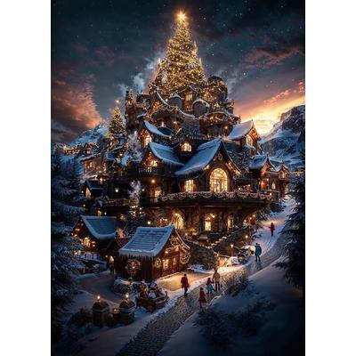 Inspired Living Vintage Santa Claus Canvas Print Christmas Wall Art For Holiday Home Decor 40x50cm n