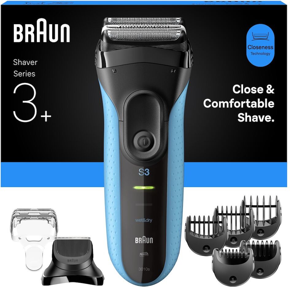 Rasoio elettrico BRAUN Series 3+ 3010BT ricaricabile wet&dry