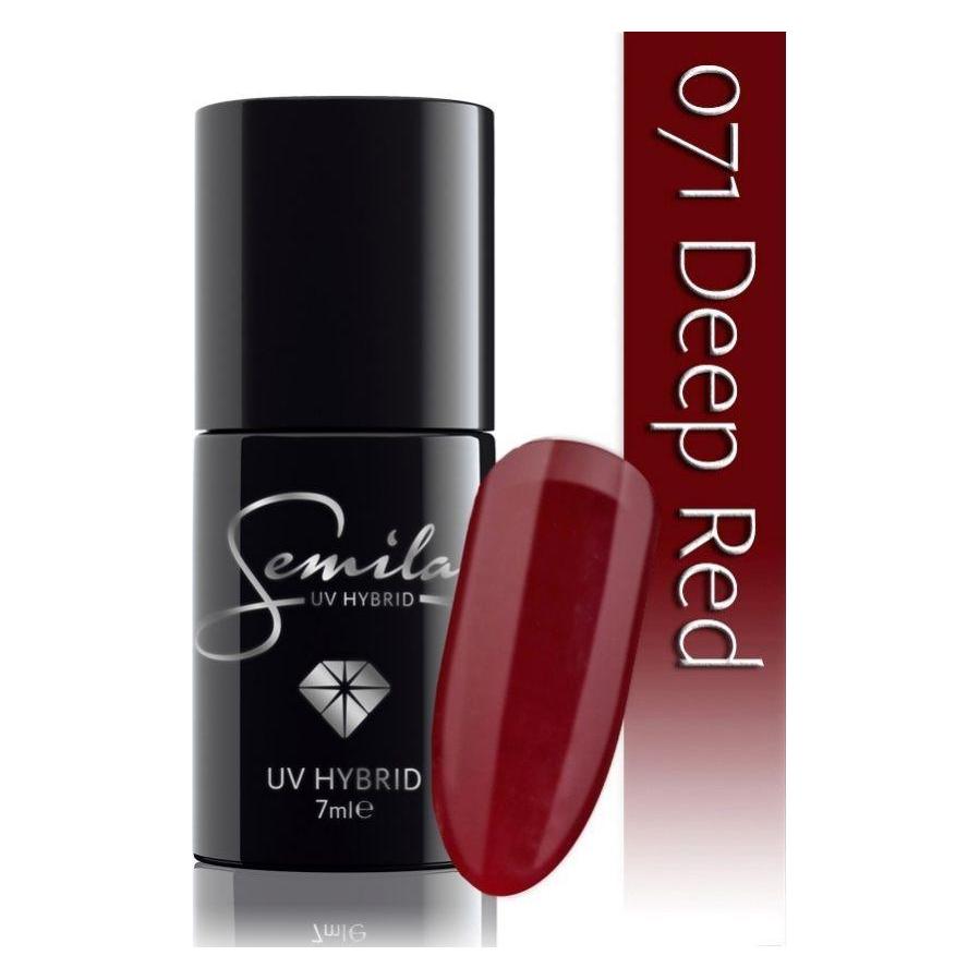 Semilac 071 Deep Raudona 7ml (Deep Raudona, Deep Red, Dunkelrot, UV-Gel Lack) (5901867974082)
