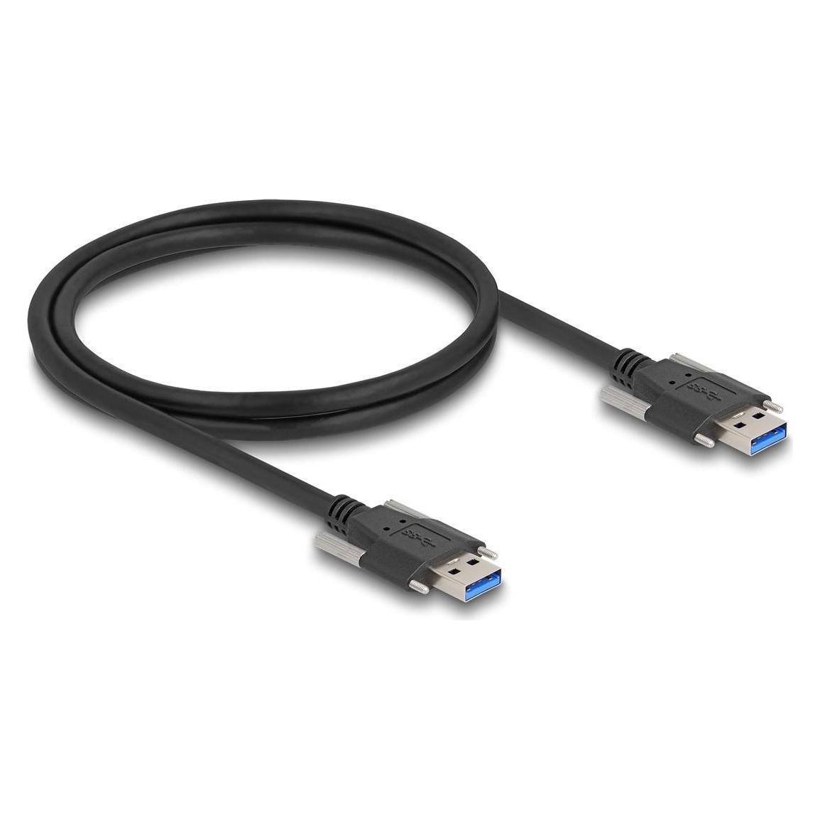 Delock USB 5 Gbps Kabel Typ-A Stecker zu Typ-A Stecker mit S (1 m, USB 3.2 Gen 1) (80998)