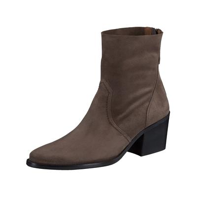 Stiefelette PAUL GREEN "Paul Green Stiefelette Veloursleder", Damen, Gr. 38, erde, Veloursleder, Schuhe Stiefelette