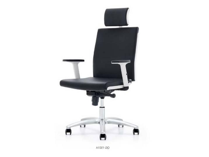 Xlmoebel Bürostuhl Schwarzer Leder-Sessel von XLMOEBEL im modernen Design, Made in Europa