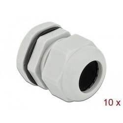 Delock 60225 Kabelverschraubung wasserdicht Kunststoff Grau 10 St.